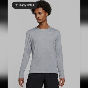 NWOT Mens small Nike Element Dri-Fit running crew top with thumb holes